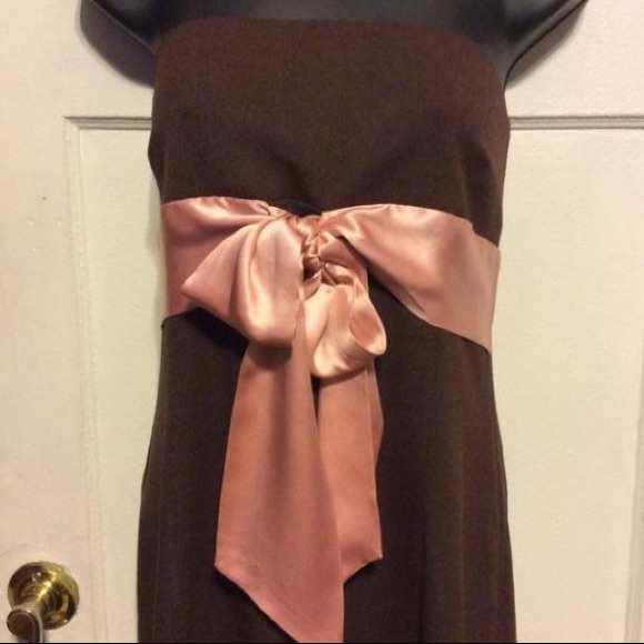 Ruth Strapless Pink Bow Dress - Picture 4 of 5